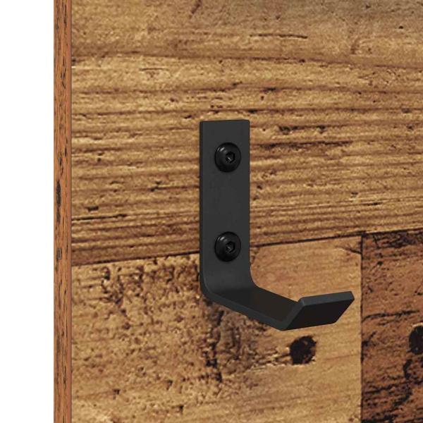 Wandmontierter Kleiderständer Altes Holz 70 x 10 x 90 cm