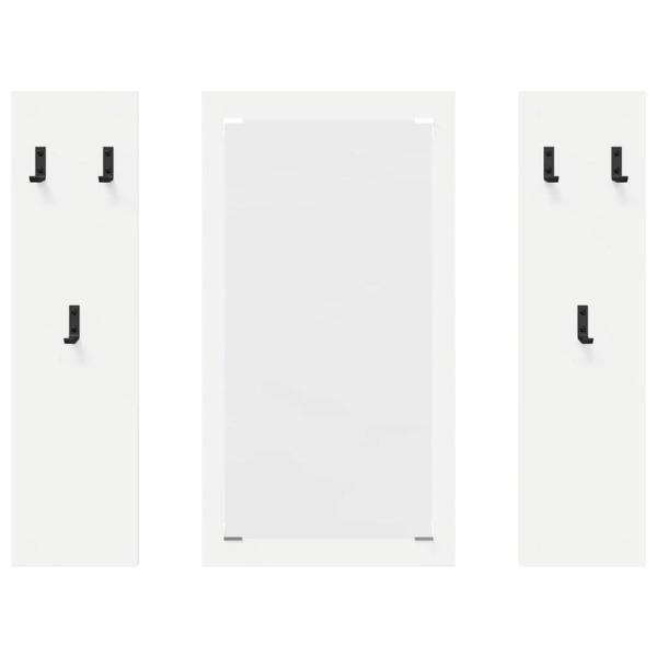 Wandmontierter Kleiderständer Weiß 96 x 1.5 x 90 cm