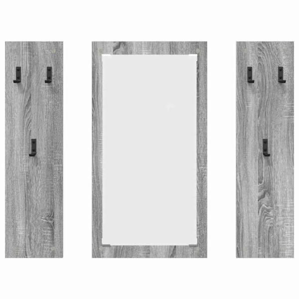 Wandmontierter Kleiderständer Grau Sonoma 96 x 1.5 x 90 cm