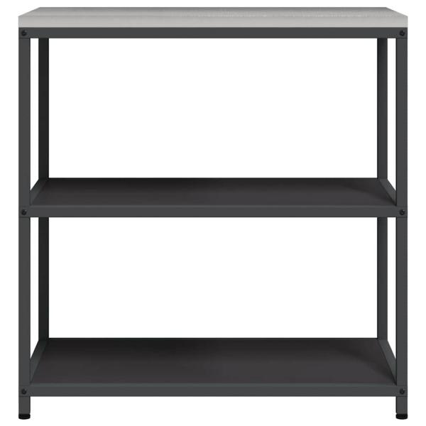 Küchenlageregal mit Regal mit Speicher Schwarz 60 x 50 x 92 cm Stahl