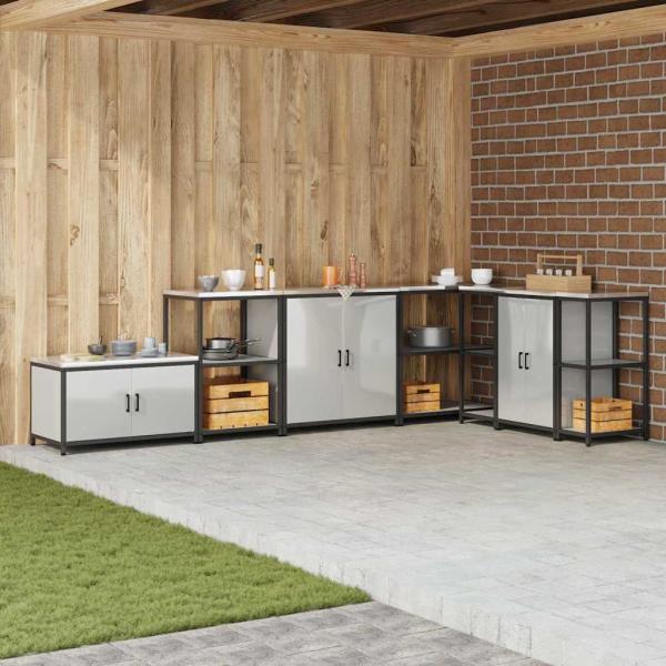 ARDEBO.de - Küchenlageregal Silber 60 x 50 x 92 cm Galvanisierter Stahl