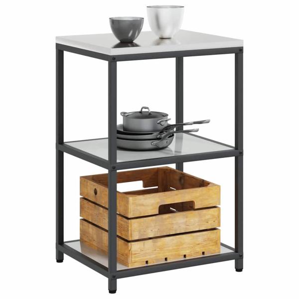 Küchenlageregal Silber 60 x 50 x 92 cm Galvanisierter Stahl