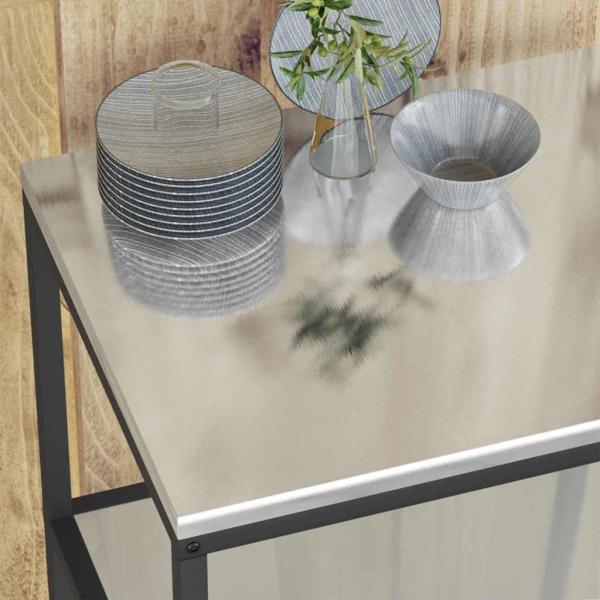 Küchenlageregal Silber 60 x 50 x 92 cm Galvanisierter Stahl
