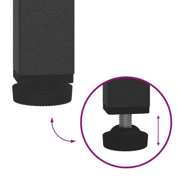 Küchenlageregal mit Regal mit Speicher Anthrazit 60 x 50 x 92 cm Stahl