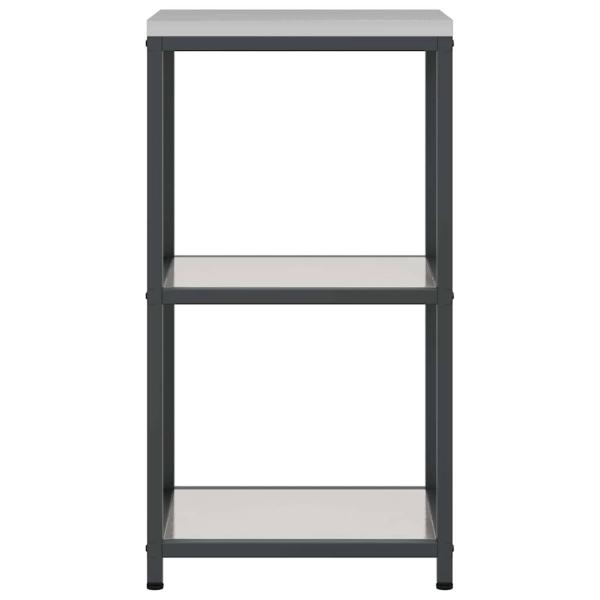 Küchenlageregal mit Regal mit Speicher Silber 60 x 50 x 92 cm Edelstahl