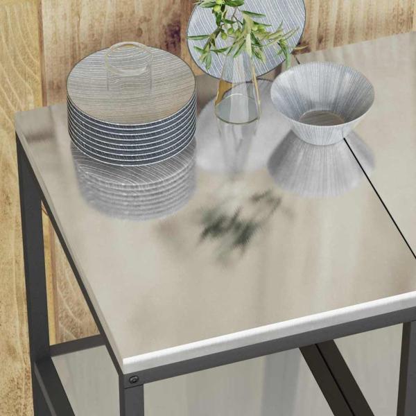 Küchenlageregal Silber 60 x 50 x 92 cm Galvanisierter Stahl