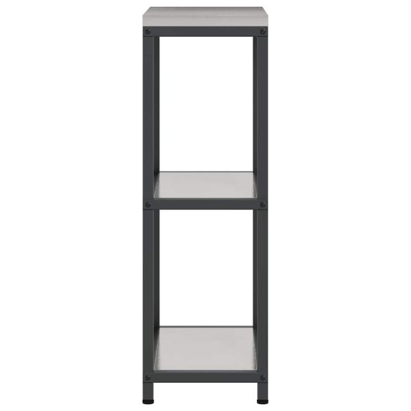 Küchenlageregal mit Regal mit Speicher Silber 60 x 50 x 92 cm Edelstahl