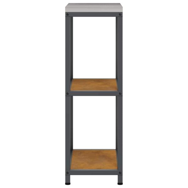 Küchenlageregal mit Regal mit Speicher Rostig 60 x 50 x 92 cm Wetterstahl