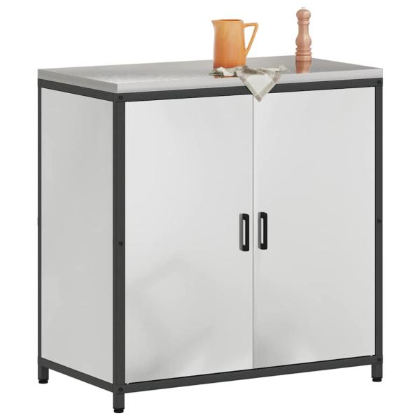 Küchenlagerregal Silber 60 x 50 x 92 cm Galvanisierter Stahl