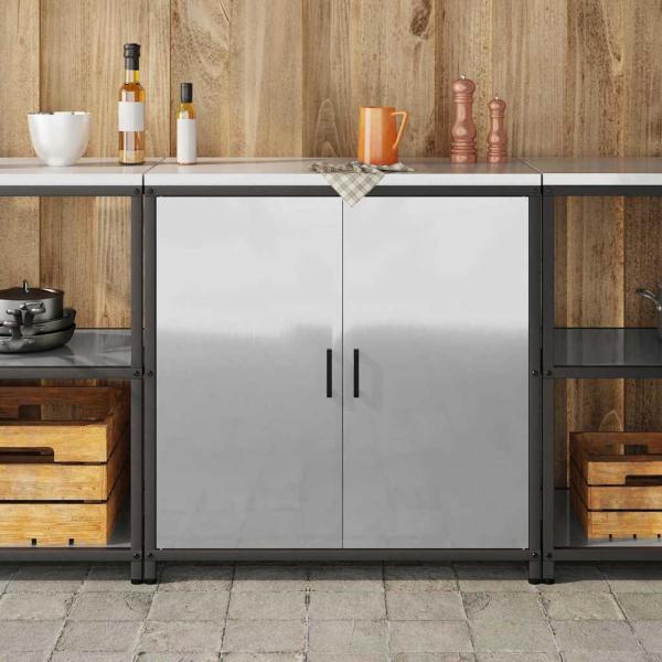 Küchenlagerregal Silber 60 x 50 x 92 cm Galvanisierter Stahl
