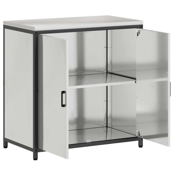 Küchenlagerregal Silber 60 x 50 x 92 cm Galvanisierter Stahl