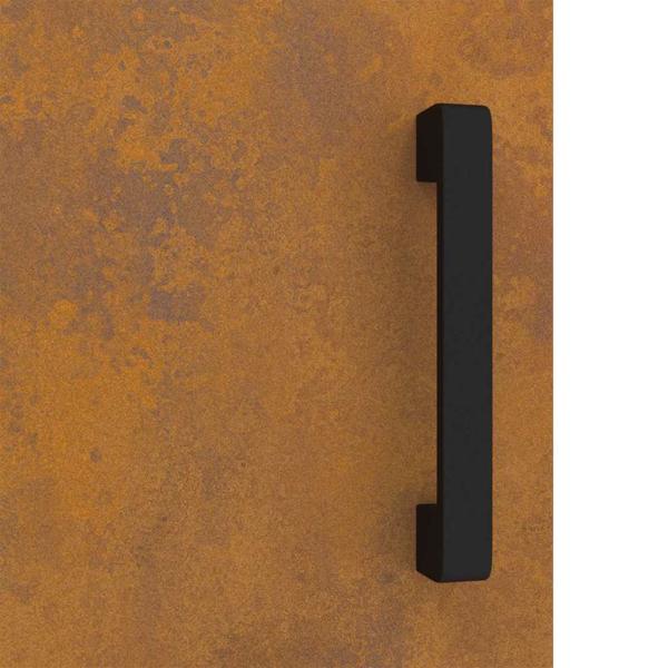 Küchenlagerregal mit Regal Rostig 60 x 50 x 92 cm Wetterstahl