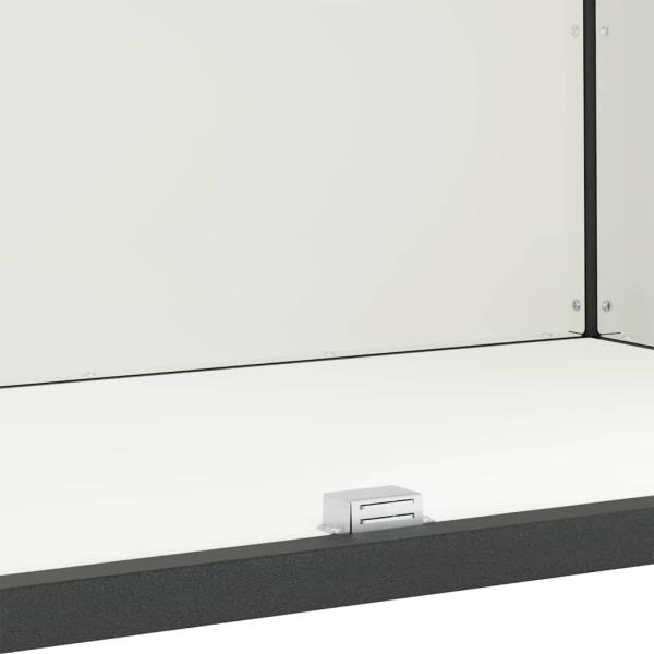 Küchenlagerregal mit Regal mit Speicher mit Tür Weiß 60 x 50 x 92 cm Stahl