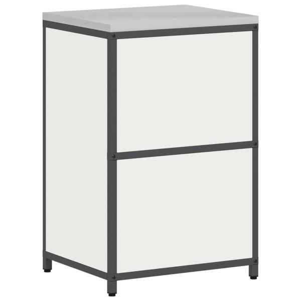 Küchenlagerregal mit Regal mit Speicher mit Tür Weiß 60 x 50 x 92 cm Stahl