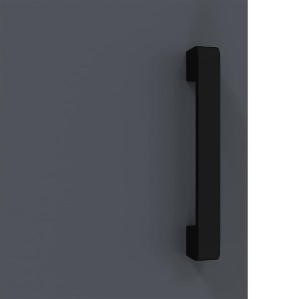 Küchenlagerregal mit Regal mit Speicher mit Tür Anthrazit 60 x 50 x 92 cm Stahl