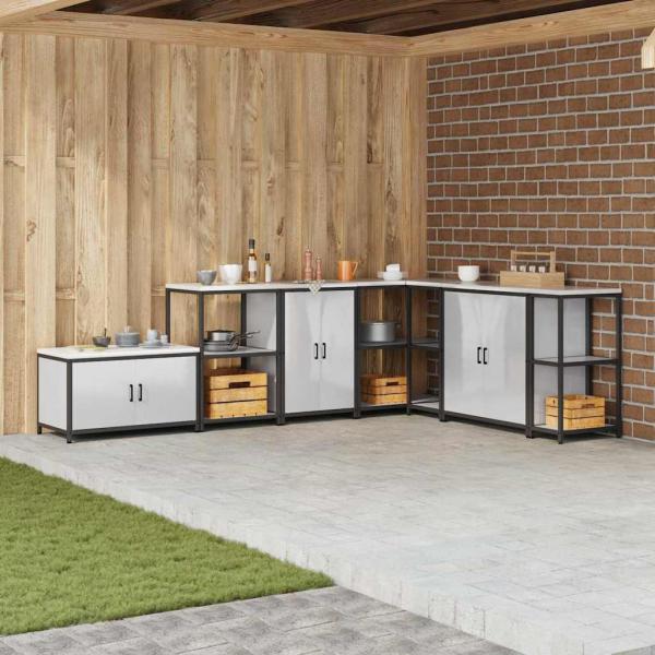 ARDEBO.de - Küchenlagerregal mit Regal mit Speicher mit Tür Silber 60 x 50 x 92 cm Edelstahl