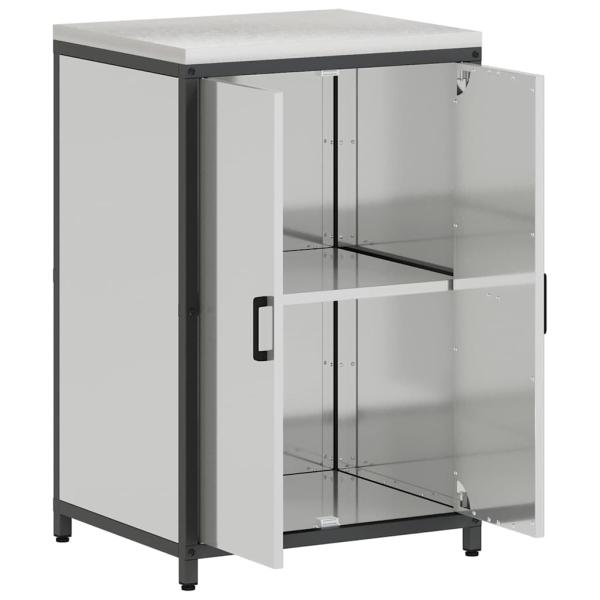 Küchenlagerregal Silber 60 x 50 x 92 cm Galvanisierter Stahl