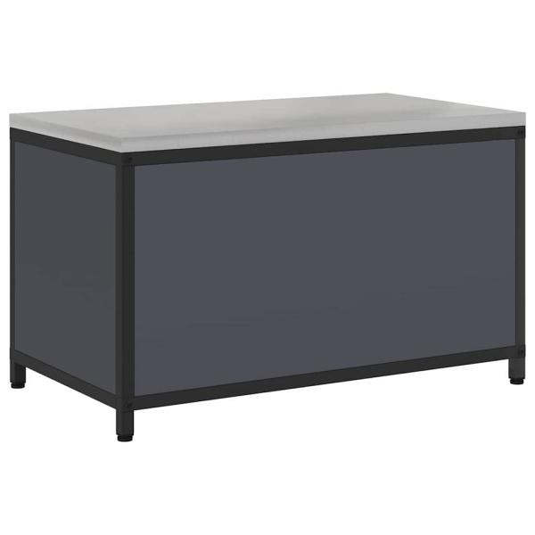 Küchenlagerregal mit Regal mit Speicher mit Tür Anthrazit 60 x 50 x 92 cm Stahl