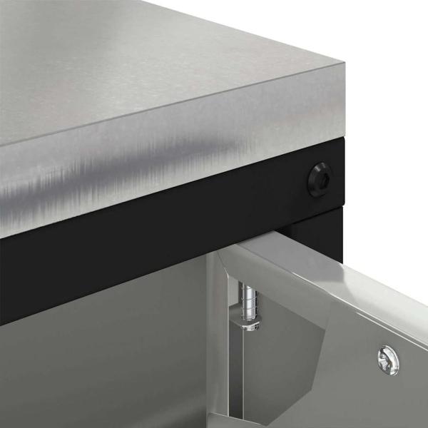 Küchenlagerregal Silber 60 x 50 x 92 cm Galvanisierter Stahl