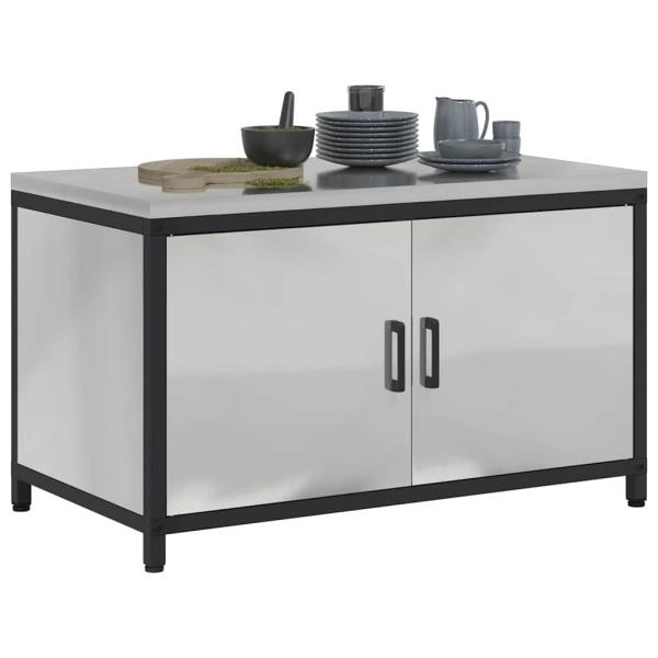 Küchenlagerregal Silber 60 x 50 x 92 cm Galvanisierter Stahl