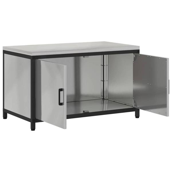 Küchenlagerregal Silber 60 x 50 x 92 cm Galvanisierter Stahl