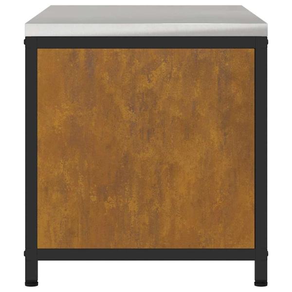 Küchenlagerregal mit Regal Rostig 60 x 50 x 92 cm Wetterstahl