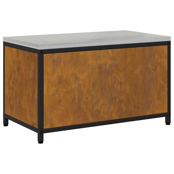 Küchenlagerregal mit Regal Rostig 60 x 50 x 92 cm Wetterstahl