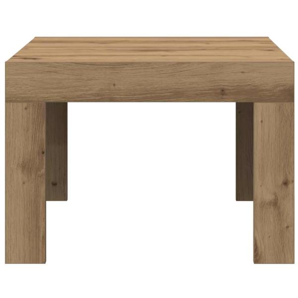 Couchtisch Eiche handwerklich 50 x 50 x 35 cm Holzwerkstoff