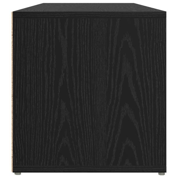 TV-Schränk mit Speicher Schwarze Eiche Holzwerkstoff