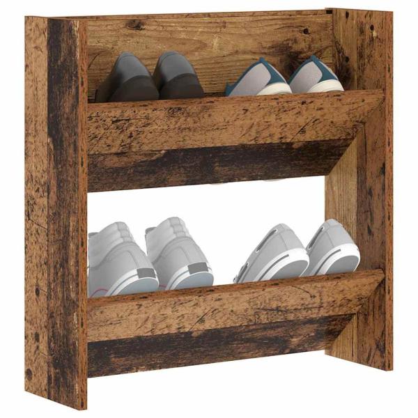 Wandschuhschränke Altholz 60 x 18 x 60 cm Holzwerkstoff