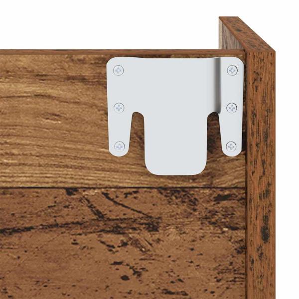 Wandschuhschränke Altholz 60 x 18 x 60 cm Holzwerkstoff