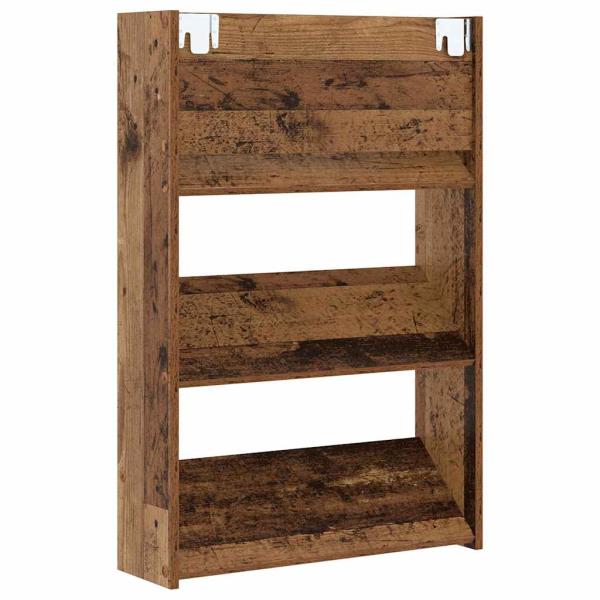 Wandschuhschränke 2 pcs Altholz 60 x 18 x 60 cm Holzwerkstoff