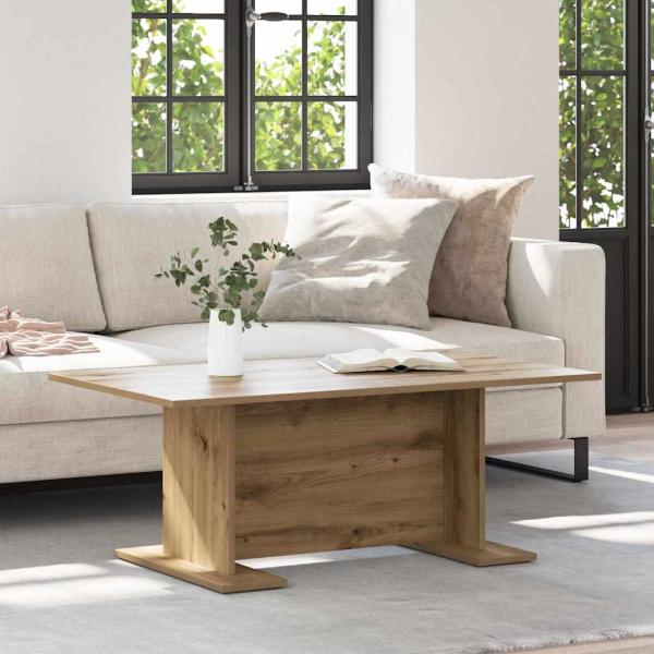 ARDEBO.de - Couchtisch Eiche handwerklich 103.5 x 60 x 40 cm Holzwerkstoff