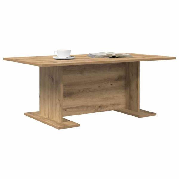Couchtisch Eiche handwerklich 103.5 x 60 x 40 cm Holzwerkstoff