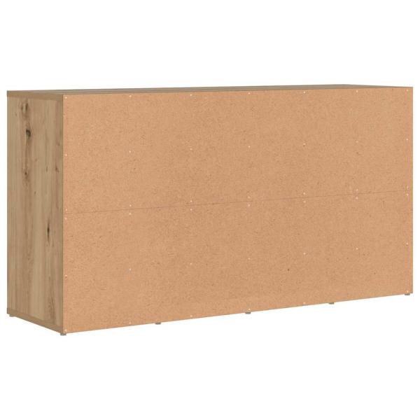 Schuhbank Eiche handwerklich 103 x 30 x 55 cm Holzwerkstoff
