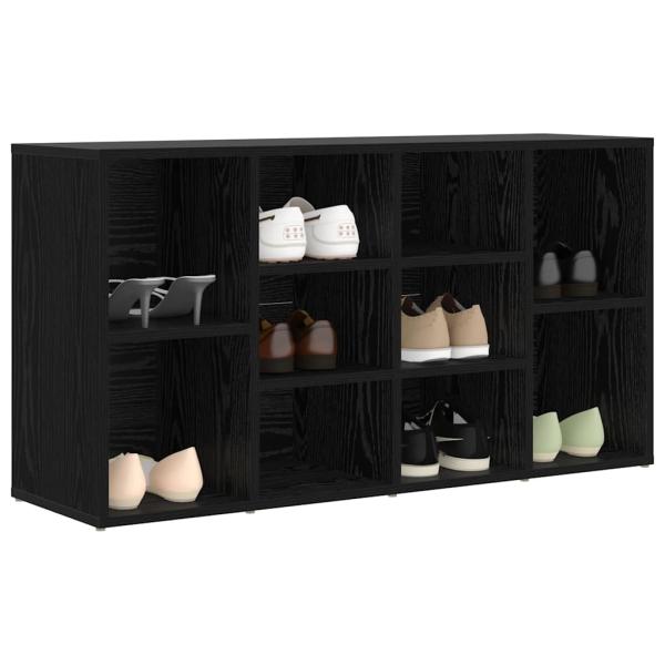 Schuhbank Schwarze Eiche 103 x 30 x 55 cm Holzwerkstoff
