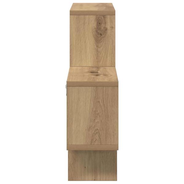 Wandregal Handwerklich gefertigter Eichenholz 82 x 15 x 51 cm