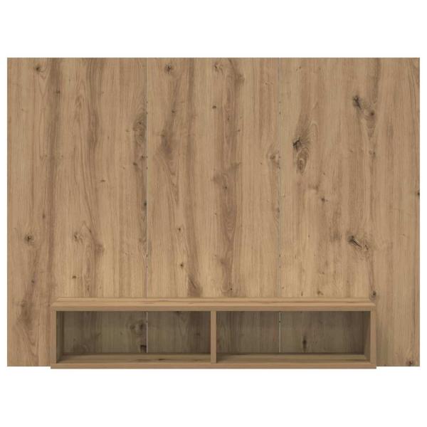 Wand TV Schrank Handwerklich gefertigter Eichenholz