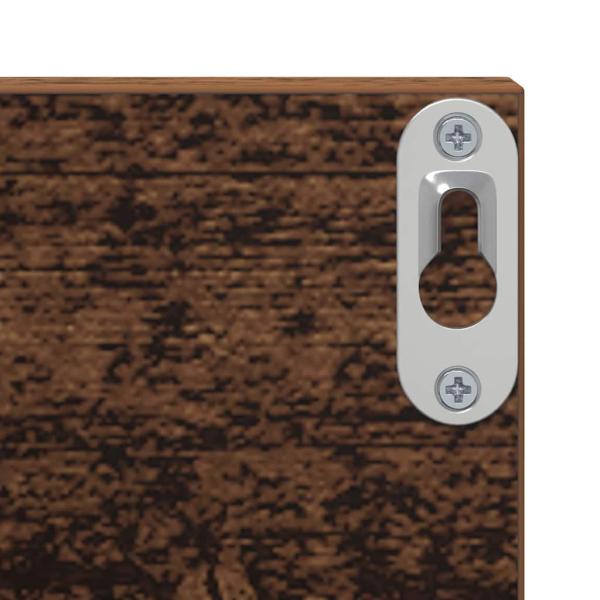 Wandregale 2 pcs Altes Holz 80 x 11,5 x 18 cm Holzwerkstoff