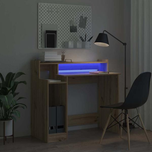 Schreibtisch Eiche handwerklich 97 x 45 x 90 cm Holzwerkstoff