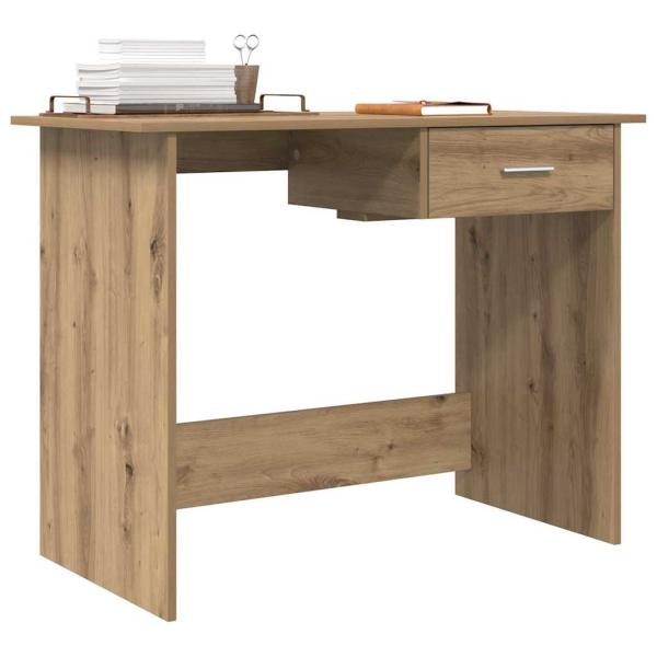 Schreibtisch Eiche handwerklich 100 x 50 x 76 cm Holzwerkstoff