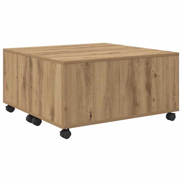 Couchtisch Eiche handwerklich 75 x 75 x 38 cm Holzwerkstoff