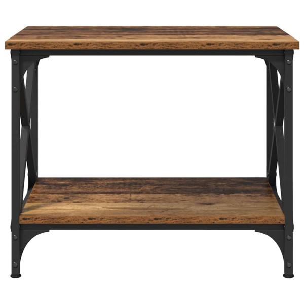 Beistelltisch mit Regal Altholz 55 x 38 x 45 cm Holzwerkstoff