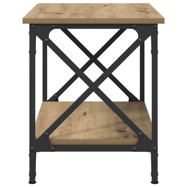 Beistelltisch Eiche handwerklich 55 x 38 x 45 cm Holzwerkstoff