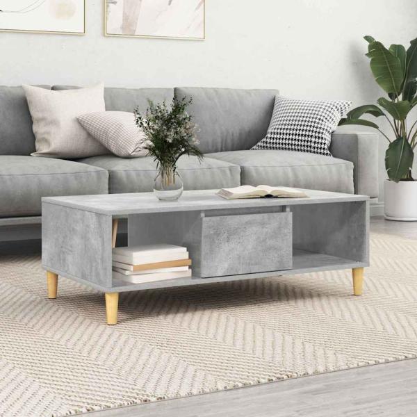 ARDEBO.de - mit Speicher mit Tür Betongrau 103,5 x 60 x 35 cm Holzwerkstoff