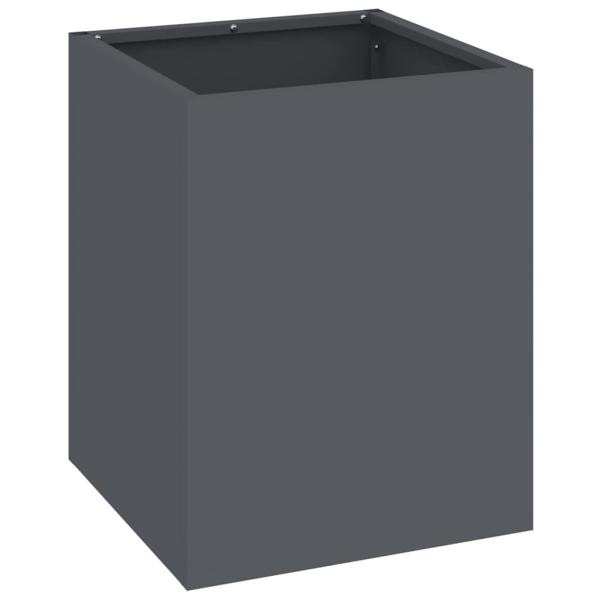 Gartenblumentopf Anthrazit 50 x 32 x 40 cm Kaltgewalzter Stahl