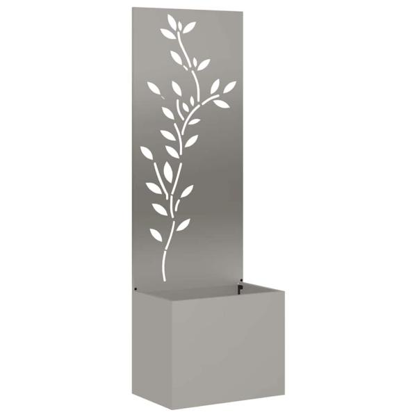 Blumentopf mit dekorativem Paneel Rostig 50 x 140 cm