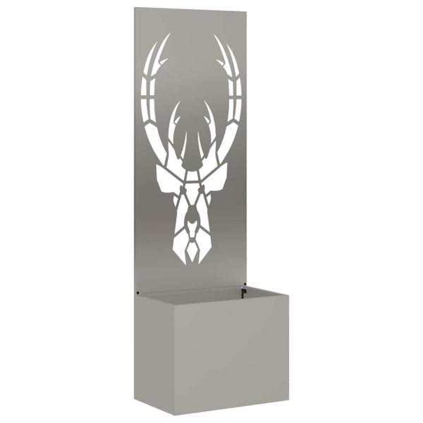 Blumentopf mit dekorativem Paneel Rostig 50 x 140 cm