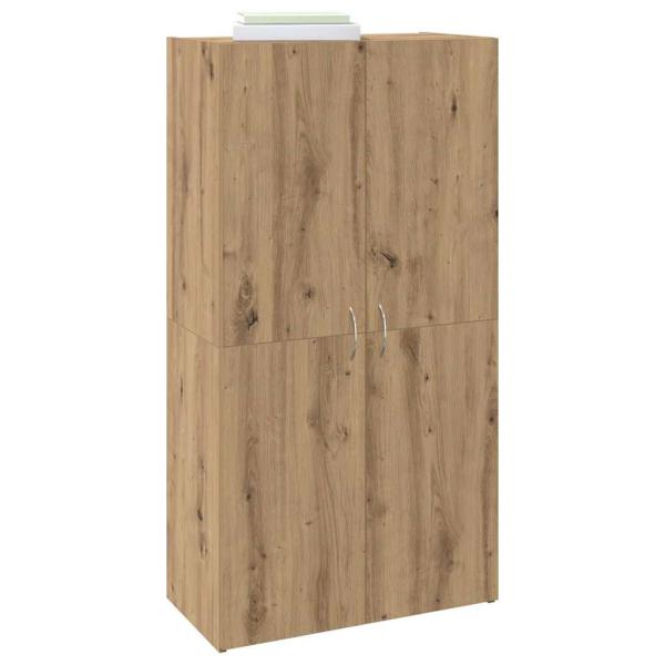 Büroschrank Eiche handwerklich 60 x 32 x 115 cm Holzwerkstoff