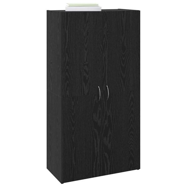 Büroschrank Schwarze Eiche 60 x 32 x 115 cm Holzwerkstoff